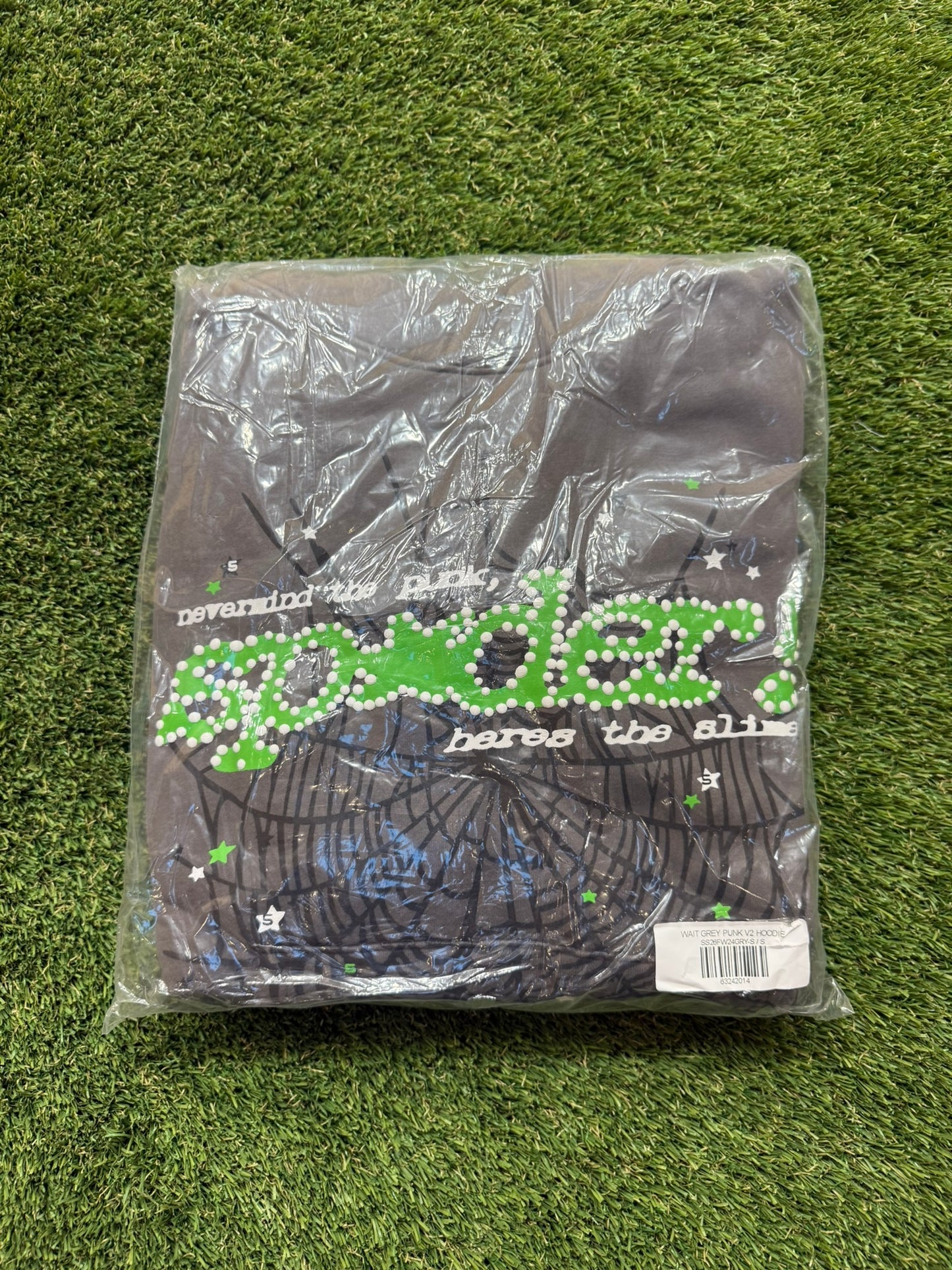Grey and Green Hoodie