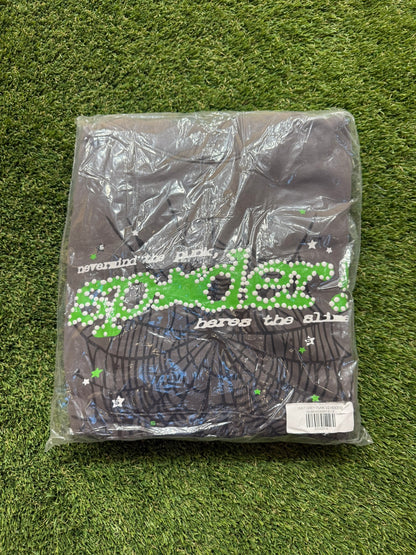 Grey and Green Hoodie